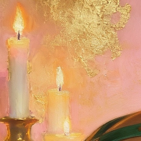 L'or du désir sous la lumière rose