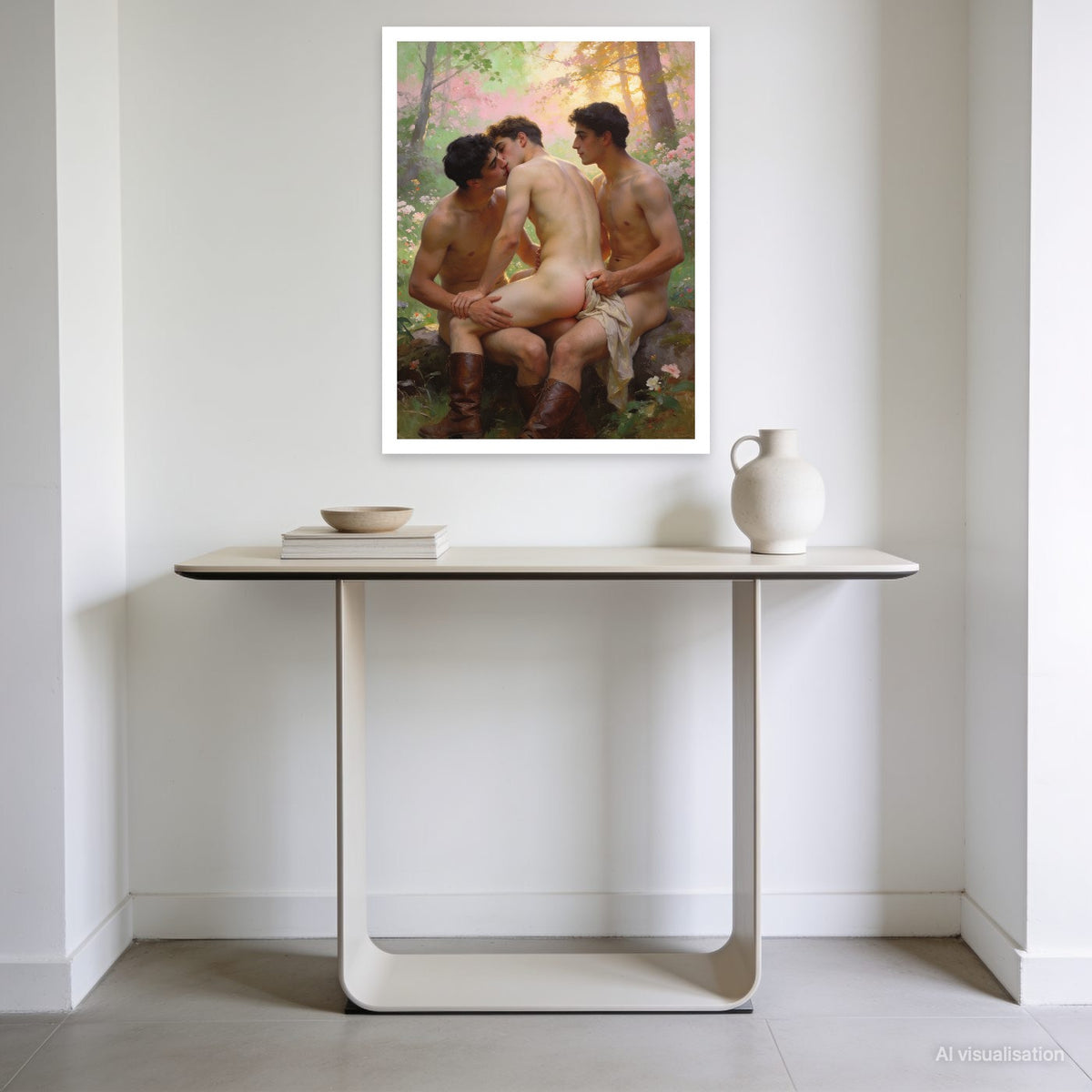 Les trois grâces du jardin fleuri